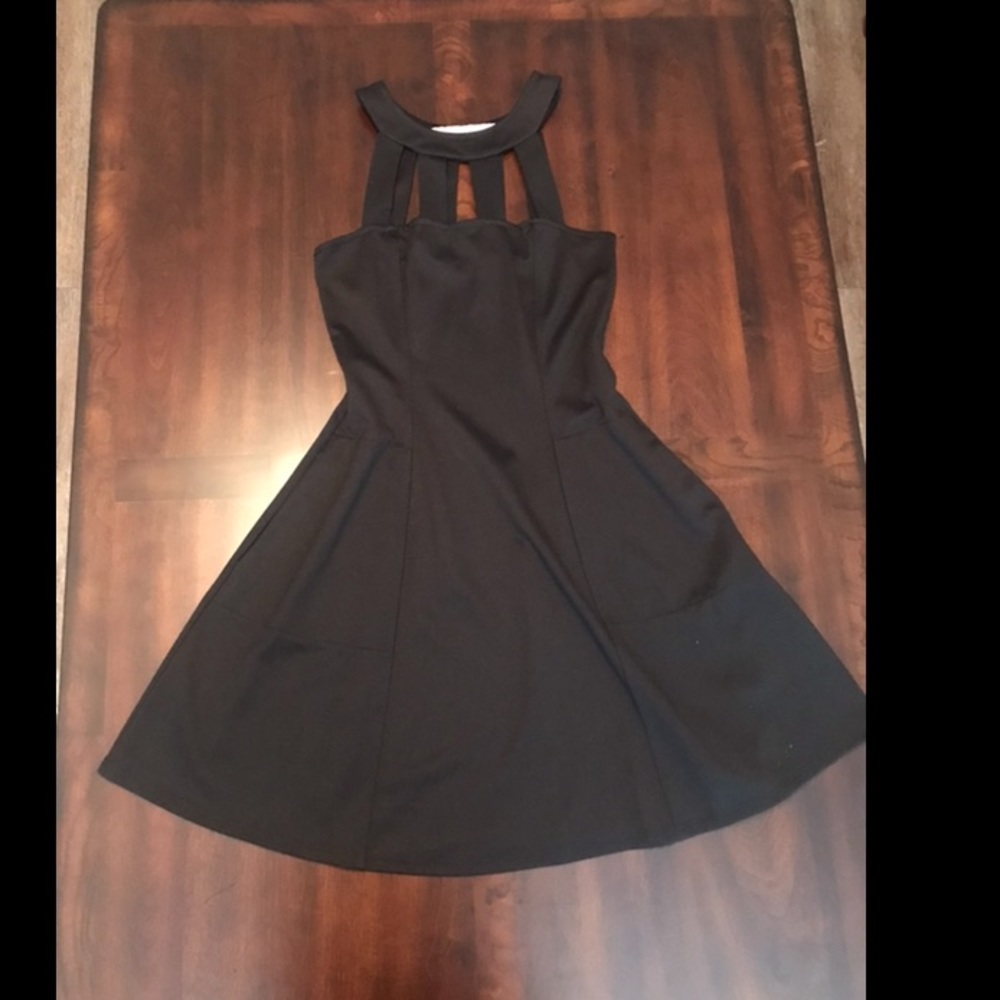 Black cotton dress size S